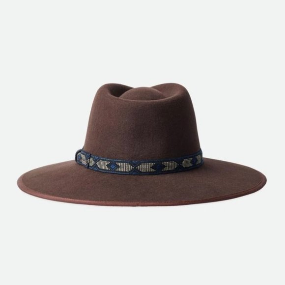 Brixton Jo Rancher Hat Deep Brown